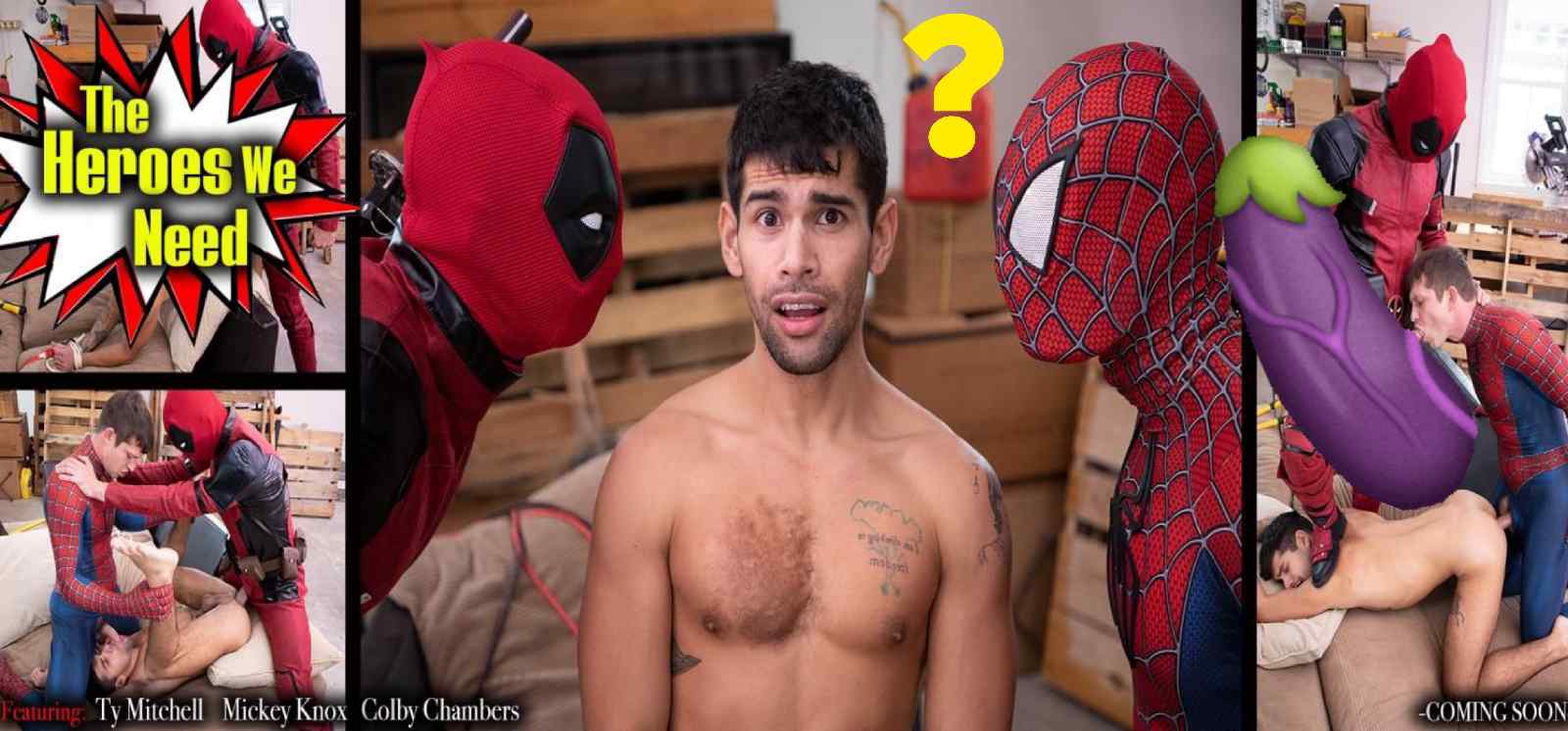 The Heroes We Need – Spider-Man and Deadpool Cosplay – Bareback