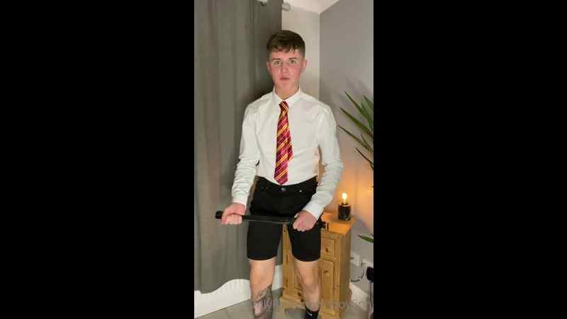 Slowly Stripping and Talking Dirty While I Jerk Off – School Boy Role Play